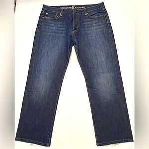 Christian Audigier Dark Indigo Straight Jeans‎ Size 36/30